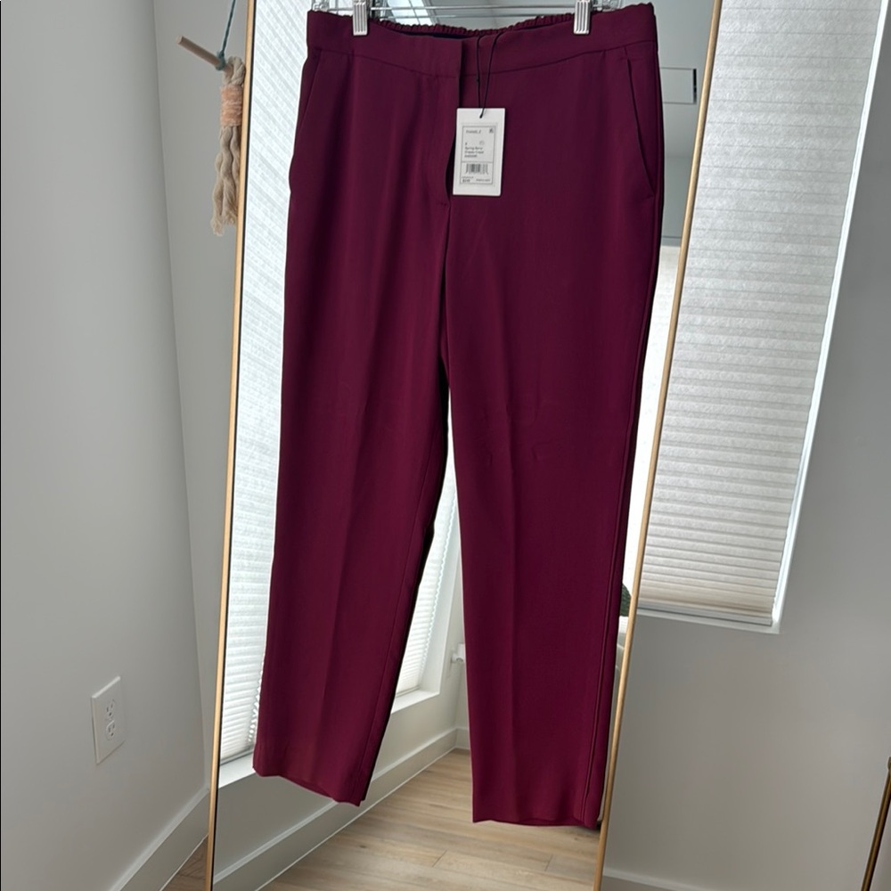 NWT Theory Thaniel Z Drapey Crepe Ankle Pants
